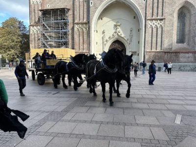 Светът на Гери - коне носят бира в Мюнхен